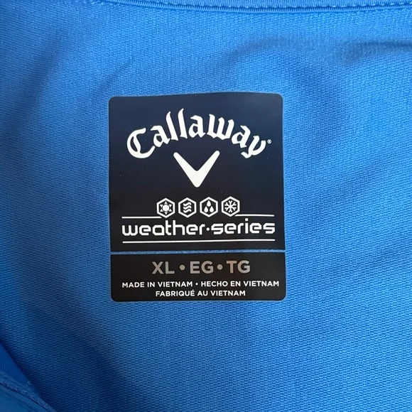 Callaway Men's Performance Jacket in Vibrant Blue - Picture 3 of 3